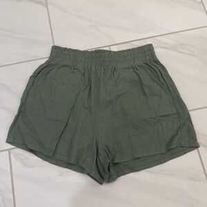 Blank NYC High Waist Sage Green Shorts
